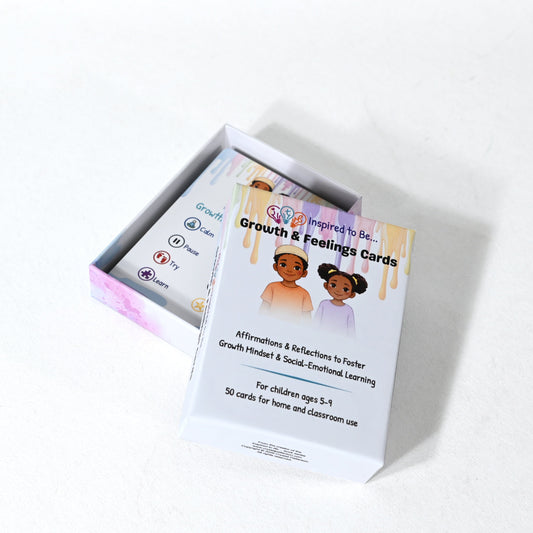 Affirmation card box displayed on a white background
