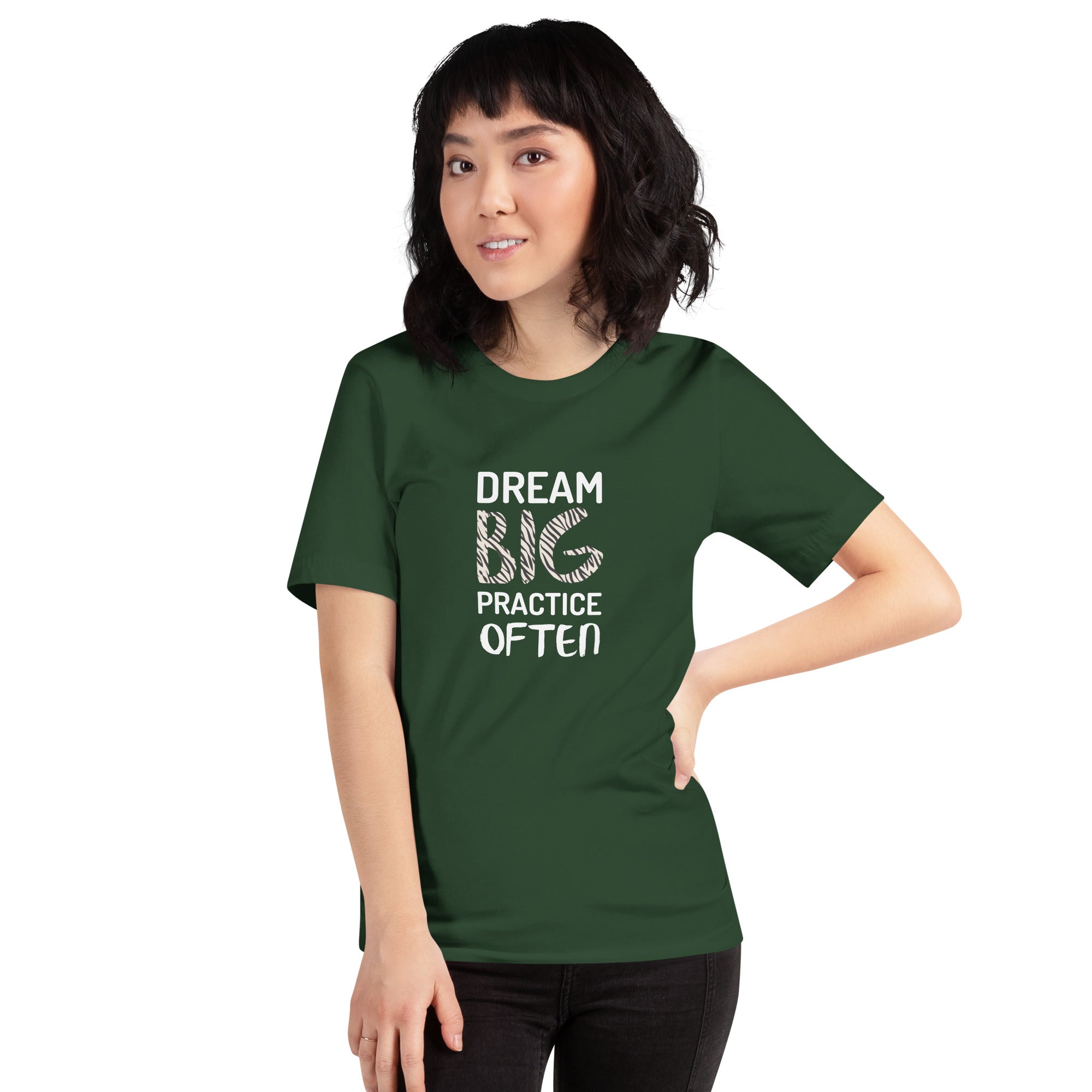 Dream Big, Practice Often Adult Unisex T-Shirt - Inspired by 'One